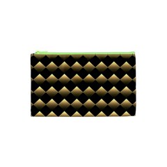 Golden Chess Board Background Cosmetic Bag (xs) by pakminggu