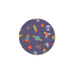 Space-seamless-pattern Golf Ball Marker (10 Pack)