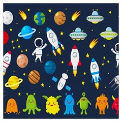 Big-set-cute-astronauts-space-planets-stars-aliens-rockets-ufo-constellations-satellite-moon-rover-v Lightweight Scarf  by Salman4z