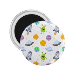 Seamless-pattern-cartoon-space-planets-isolated-white-background 2 25  Magnets by Salman4z