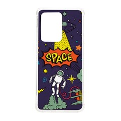 Vector-flat-space-design-background-with-text -- Samsung Galaxy S20 Ultra 6 9 Inch Tpu Uv Case by Salman4z