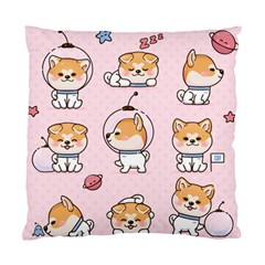 Set-kawaii-smile-japanese-dog-akita-inu-cartoon Standard Cushion Case (two Sides) by Salman4z