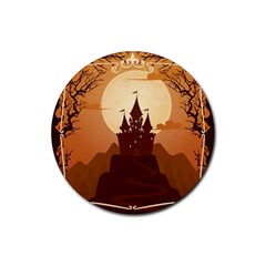 Beautiful-castle Rubber Round Coaster (4 Pack)