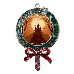 Beautiful-castle Metal X Mas Lollipop with Crystal Ornament