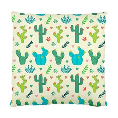 Cactus-succulents-floral-seamless-pattern Standard Cushion Case (two Sides) by Salman4z