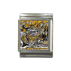 Crazy-abstract-doodle-social-doodle-drawing-style Italian Charm (13mm)