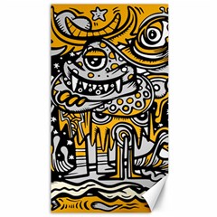 Crazy-abstract-doodle-social-doodle-drawing-style Canvas 40  x 72 