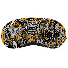 Crazy-abstract-doodle-social-doodle-drawing-style Sleeping Mask