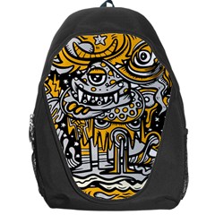 Crazy-abstract-doodle-social-doodle-drawing-style Backpack Bag