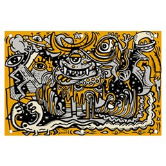 Crazy-abstract-doodle-social-doodle-drawing-style Banner and Sign 6  x 4 