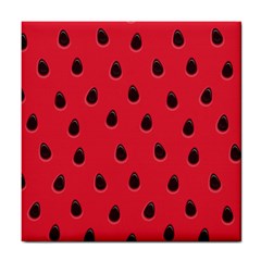 Seamless-watermelon-surface-texture Tile Coaster