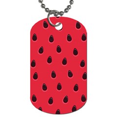 Seamless-watermelon-surface-texture Dog Tag (two Sides) by Salman4z