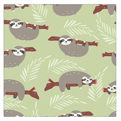 Sloths-pattern-design Square Satin Scarf (36  X 36 ) by Salman4z