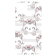 Cat-with-bow-pattern Iphone 14 Plus Black Uv Print Case