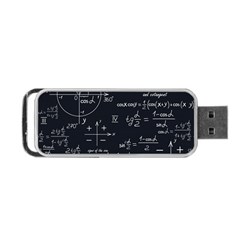 Mathematical-seamless-pattern-with-geometric-shapes-formulas Portable Usb Flash (one Side) by Salman4z