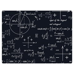 Mathematical-seamless-pattern-with-geometric-shapes-formulas Two Sides Premium Plush Fleece Blanket (extra Small) by Salman4z