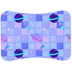 Seamless-pattern-pastel-galaxy-future Velour Seat Head Rest Cushion by Salman4z