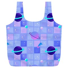 Seamless-pattern-pastel-galaxy-future Full Print Recycle Bag (xxl) by Salman4z