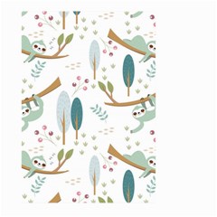 Pattern-sloth-woodland Large Garden Flag (Two Sides)