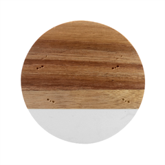 Pattern-sloth-woodland Marble Wood Coaster (round) by Salman4z