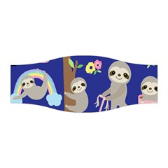 Hand-drawn-cute-sloth-pattern-background Stretchable Headband by Salman4z