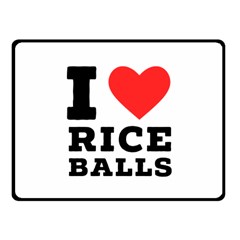 I Love Rice Balls Fleece Blanket (small) by ilovewhateva