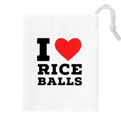 I Love Rice Balls Drawstring Pouch (4xl) by ilovewhateva