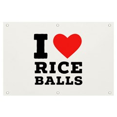 I Love Rice Balls Banner And Sign 6  X 4  by ilovewhateva