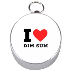 I Love Dim Sum Silver Compasses by ilovewhateva