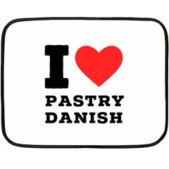 I Love Pastry Danish Fleece Blanket (mini) by ilovewhateva