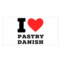 I Love Pastry Danish Satin Shawl 45  X 80  by ilovewhateva