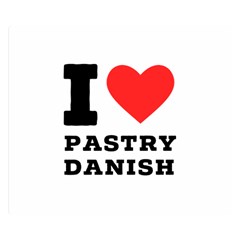 I Love Pastry Danish Premium Plush Fleece Blanket (small)