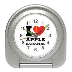 I Love Apple Caramel Travel Alarm Clock by ilovewhateva