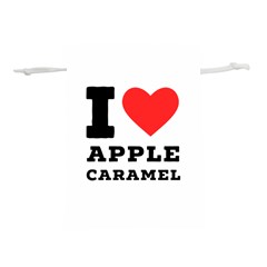 I Love Apple Caramel Lightweight Drawstring Pouch (l) by ilovewhateva