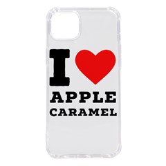 I Love Apple Caramel Iphone 14 Plus Tpu Uv Print Case by ilovewhateva
