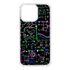 Math-linear-mathematics-education-circle-background Iphone 13 Pro Tpu Uv Print Case by Salman4z