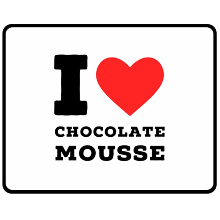 I love chocolate mousse Fleece Blanket (Medium)