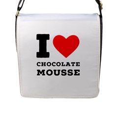 I Love Chocolate Mousse Flap Closure Messenger Bag (l) by ilovewhateva