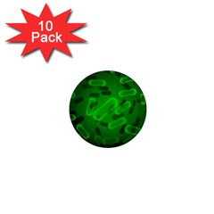 Green-rod-shaped-bacteria 1  Mini Magnet (10 Pack)  by Salman4z