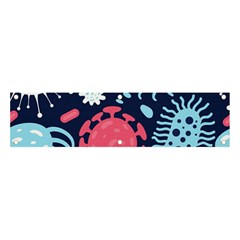 Seamless-pattern-microbes-virus-vector-illustration Banner And Sign 4  X 1  by Salman4z