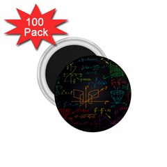 Mathematical-colorful-formulas-drawn-by-hand-black-chalkboard 1.75  Magnets (100 pack) 