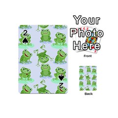 Cute-green-frogs-seamless-pattern Playing Cards 54 Designs (mini) by Salman4z