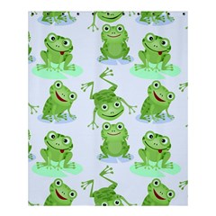 Cute-green-frogs-seamless-pattern Shower Curtain 60  X 72  (medium)  by Salman4z