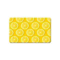 Lemon-fruits-slice-seamless-pattern Magnet (name Card) by Salman4z