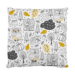 Doodle-seamless-pattern-with-autumn-elements Standard Cushion Case (two Sides) by Salman4z