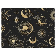 Asian-seamless-pattern-with-clouds-moon-sun-stars-vector-collection-oriental-chinese-japanese-korean Premium Plush Fleece Blanket (extra Small) by Salman4z