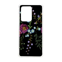 Embroidery-trend-floral-pattern-small-branches-herb-rose Samsung Galaxy S20 Ultra 6 9 Inch Tpu Uv Case by Salman4z