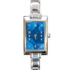 Abstract-classic-blue-background Rectangle Italian Charm Watch by Salman4z