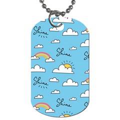 Sky-pattern Dog Tag (one Side) by Salman4z