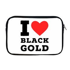 I Love Black Gold Apple Macbook Pro 17  Zipper Case by ilovewhateva